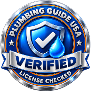 Plumbing Guide USA Verified: License Checked badge